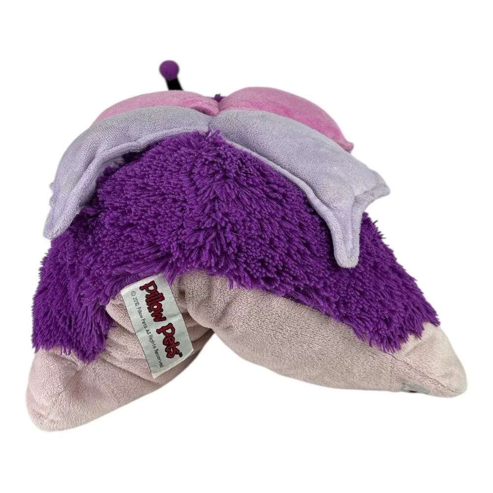 Pee-Wee Pillow Pets Butterfly Purple 11 inch Plush Toy that Turns Into a Pillow